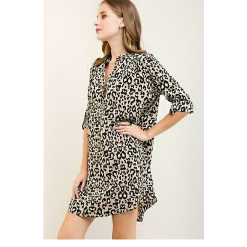 Leopard Shift Dress